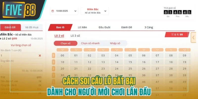 Cách soi cầu lô Five88