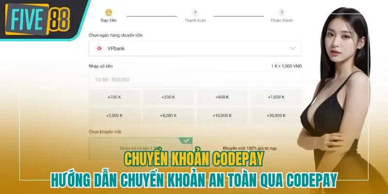 Hướng dẫn chuyển khoản an toàn qua Codepay